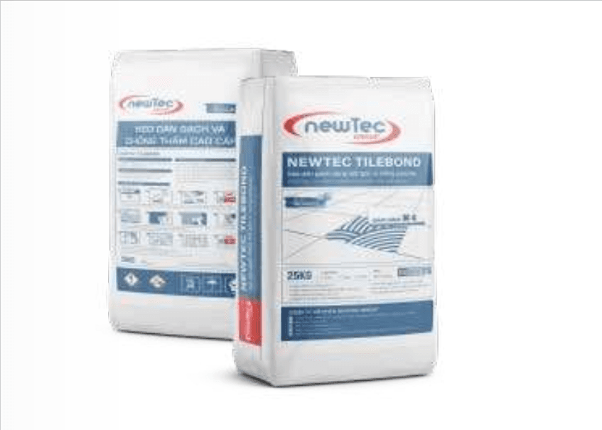 NEWTEC TILEBOND: Keo dán gạch dạng bột gốc ximang Polymer 